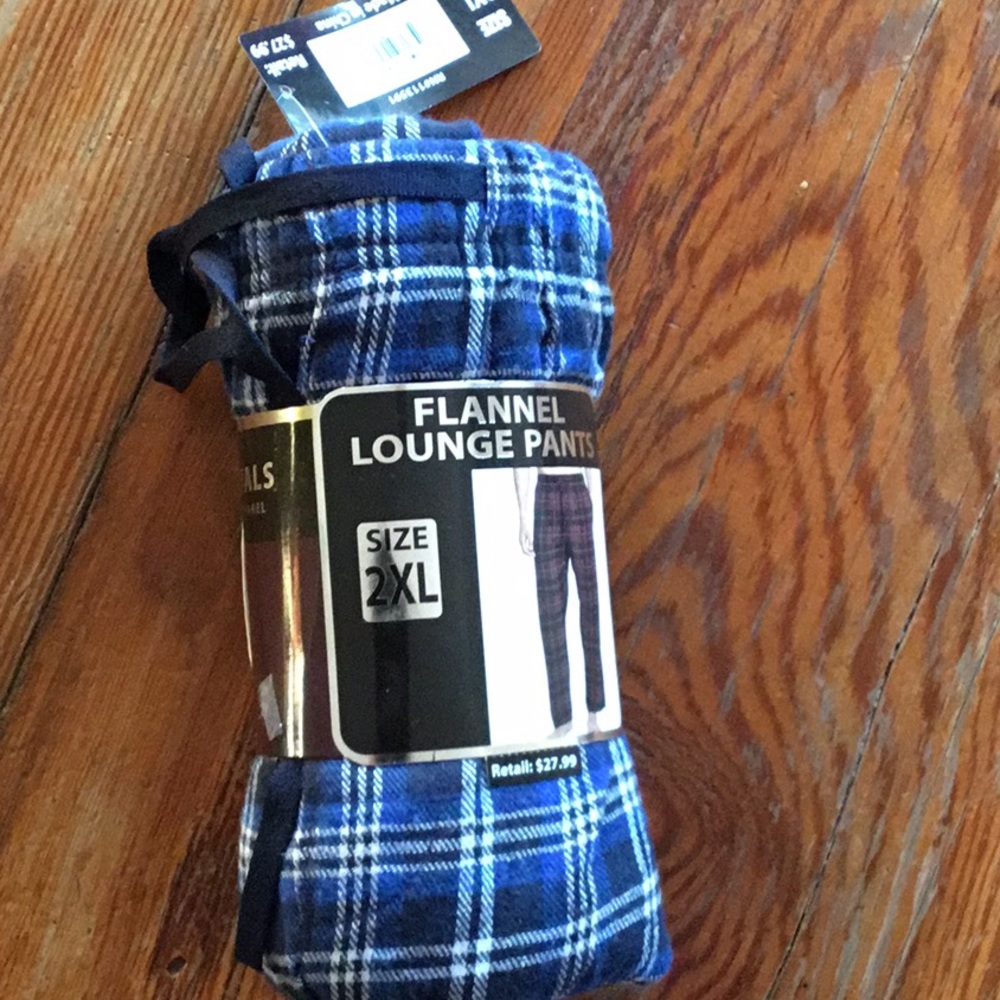 Men’s Flannel lounge pants size 2 XL NEW